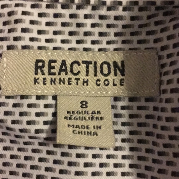 A nice clean white ,black and grey button up - Picture 3 of 3